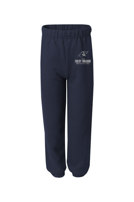 Colby Community College Wrestling Jerzees NuBlend Youth Sweatpants - 973BR