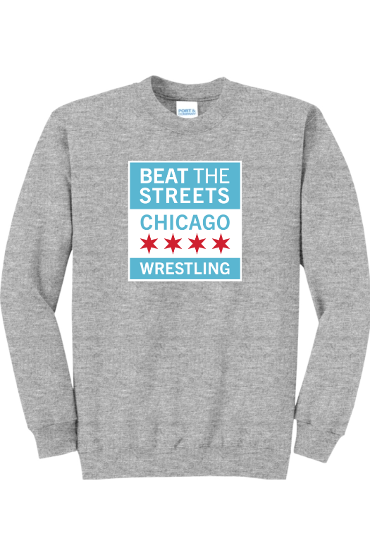 Beat the Streets - Chicago Port & Company - Core Fleece Crewneck Sweatshirt. PC78