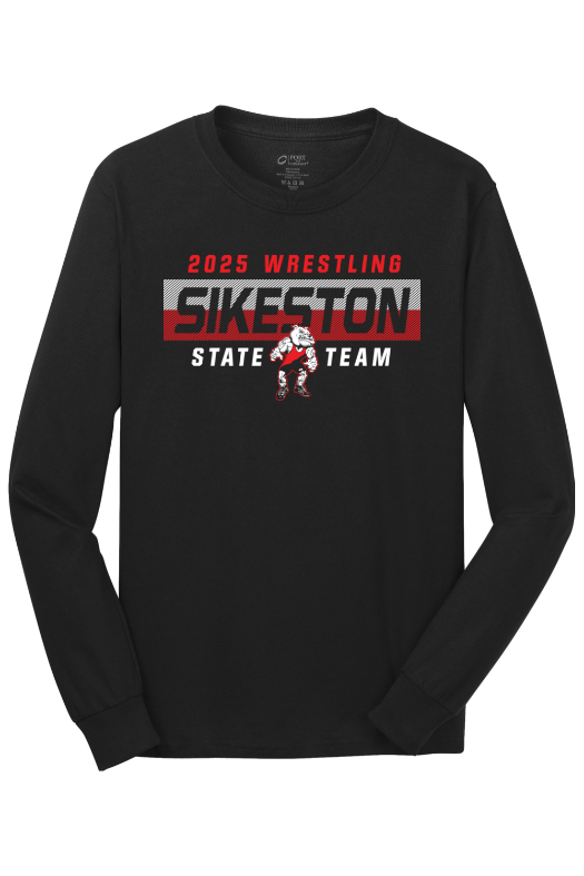 Sikeston High School - 2025 MO STATE SHIRTS Port & Company - Long Sleeve Core Cotton Tee. PC54LS