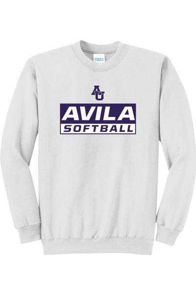 Avila Softball Port & Company - Core Fleece Crewneck Sweatshirt. PC78