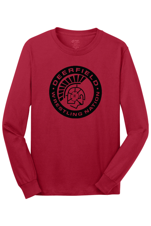 Deerfield High School Port & Company - Long Sleeve Core Cotton Tee. PC54LS
