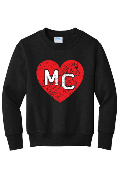 Mill Creek Elementary Port & Company - Youth Core Fleece Crewneck Sweatshirt. PC90Y