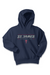 St. James Wrestling 2 Port & Company - Youth Core Fleece Pullover Hooded Sweatshirt. PC90YH