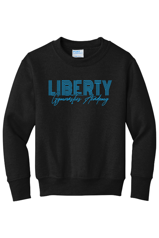Liberty Gymnastic Academy Port & Company - Youth Core Fleece Crewneck Sweatshirt. PC90Y