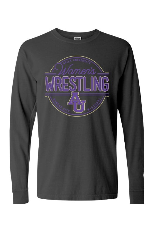 Avila - Women's Wrestling Comfort Colors - Garment-Dyed Heavyweight Long Sleeve T-Shirt - 6014