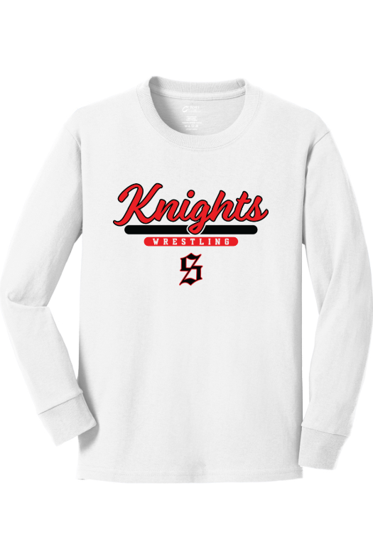 Stratford High School Port & Company Youth Long Sleeve Core Cotton Tee. PC54YLS