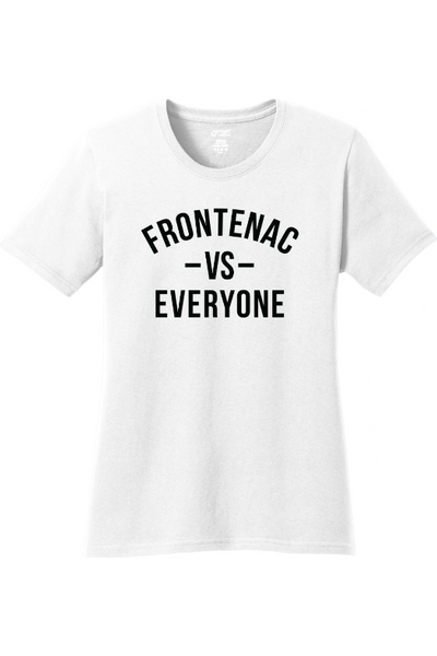 Frontenac HS Wrestling Port & Company Women&#39;s Core Cotton Tee. LPC54