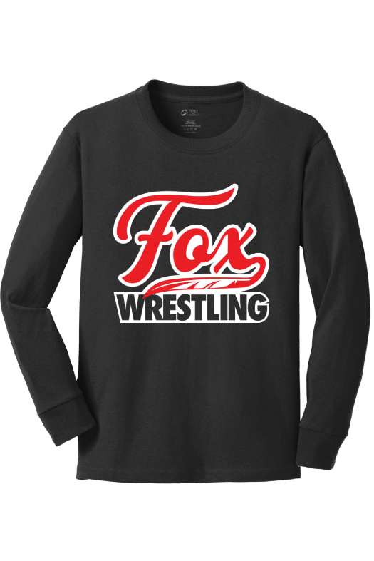 Fox High School Port & Company Youth Long Sleeve Core Cotton Tee. PC54YLS