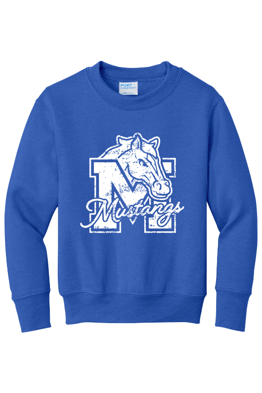 Mill Creek Elementary Port & Company - Youth Core Fleece Crewneck Sweatshirt. PC90Y