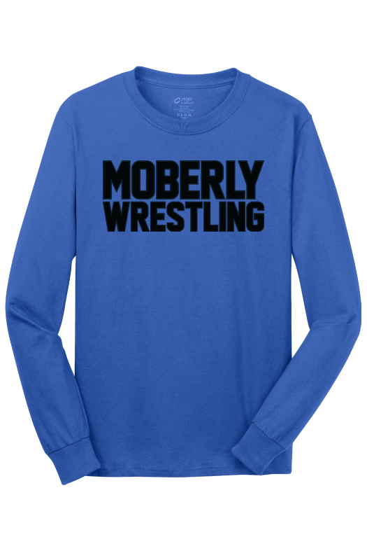 Moberly High School Port & Company - Long Sleeve Core Cotton Tee. PC54LS