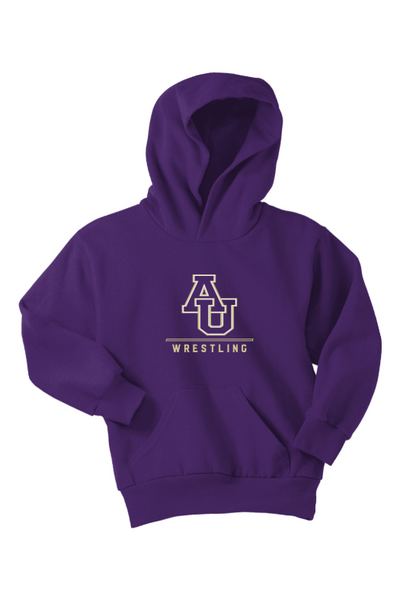 Avila Men's Wrestling Port & Company - Youth Core Fleece Pullover Hooded Sweatshirt. PC90YH