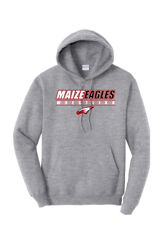 Maize Football Gildan Heavy Blend Hooded Sweatshirt - 18500
