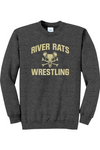 River Rats Wrestling Port & Company - Core Fleece Crewneck Sweatshirt. PC78