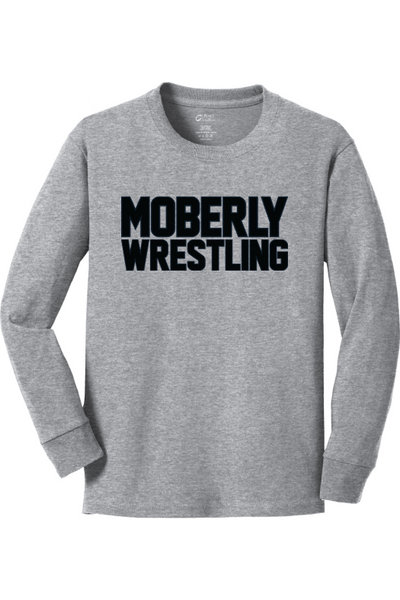 Moberly High School Port & Company Youth Long Sleeve Core Cotton Tee. PC54YLS