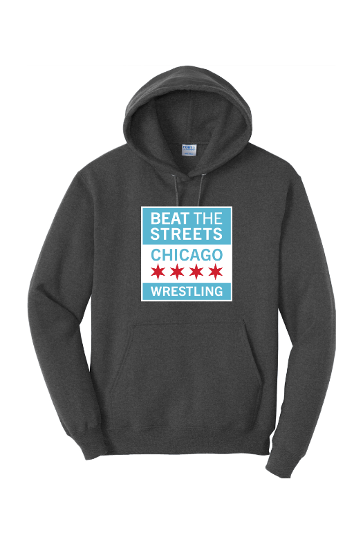 Beat the Streets - Chicago Port & Company - Core Fleece Pullover Hooded Sweatshirt. PC78H