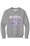 Hallsville Wrestling Port & Company - Youth Core Fleece Crewneck Sweatshirt. PC90Y