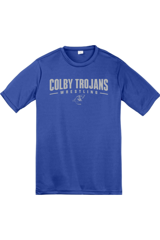Colby Community College Wrestling Sport-Tek Youth PosiCharge Competitor Tee. YST350