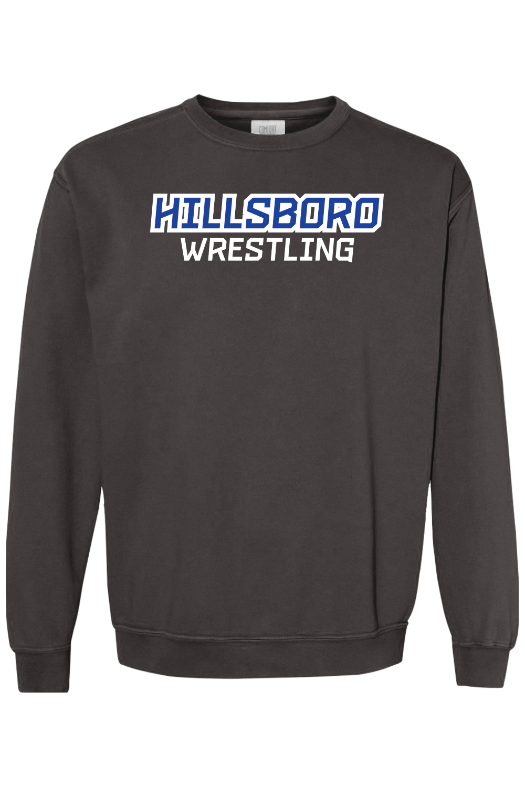 Hillsboro HS Wrestling Comfort Colors Garment-Dyed Sweatshirt
