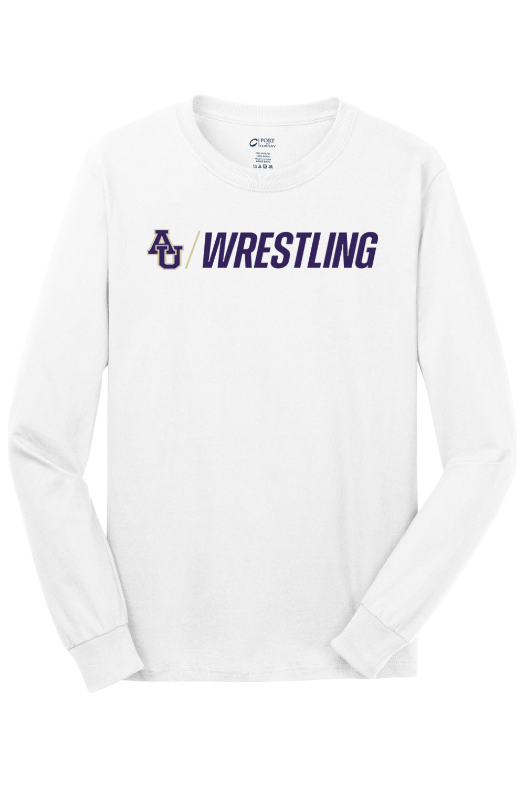 Avila Men's Wrestling Port & Company - Long Sleeve Core Cotton Tee. PC54LS