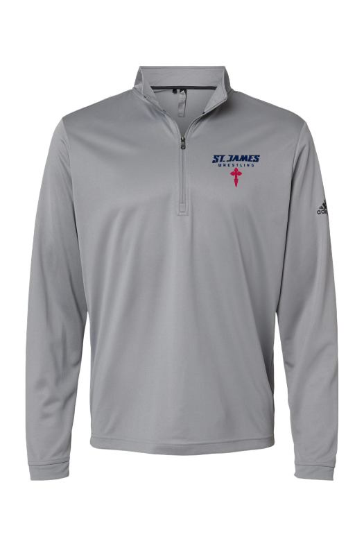 St. James Wrestling 2 Adidas Lightweight Quarter-Zip Pullover