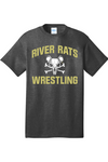 River Rats Wrestling Port & Company - Core Cotton Tee. PC54