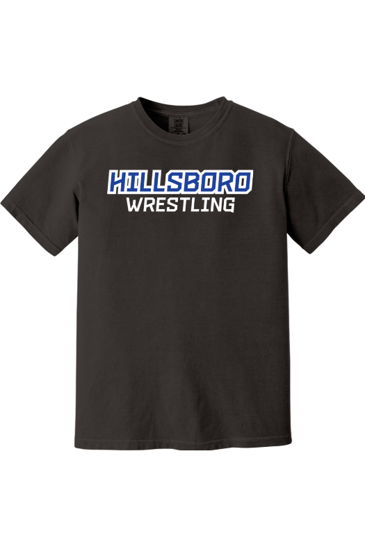 Hillsboro HS Wrestling Comfort Colors Garment-Dyed Heavyweight T-Shirt