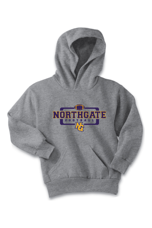 Northgate Middle School Port & Company - Youth Core Fleece Pullover Hooded Sweatshirt. PC90YH