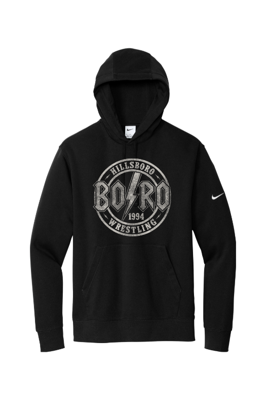 Hillsboro HS Wrestling Nike Club Fleece Sleeve Swoosh Pullover Hoodie NKDR1499