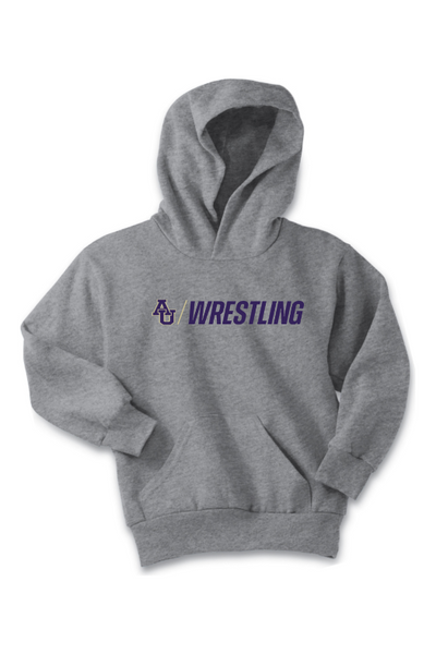 Avila Men's Wrestling Port & Company - Youth Core Fleece Pullover Hooded Sweatshirt. PC90YH