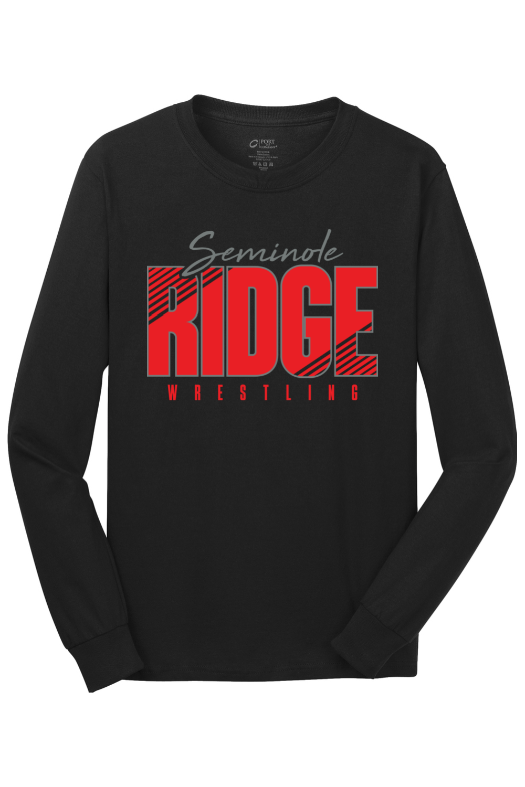 Seminole Ridge High School - Wrestling Port & Company - Long Sleeve Core Cotton Tee. PC54LS