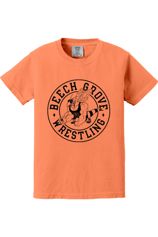 Beech Grove Wrestling Comfort Colors Garment-Dyed Youth Heavyweight T-Shirt