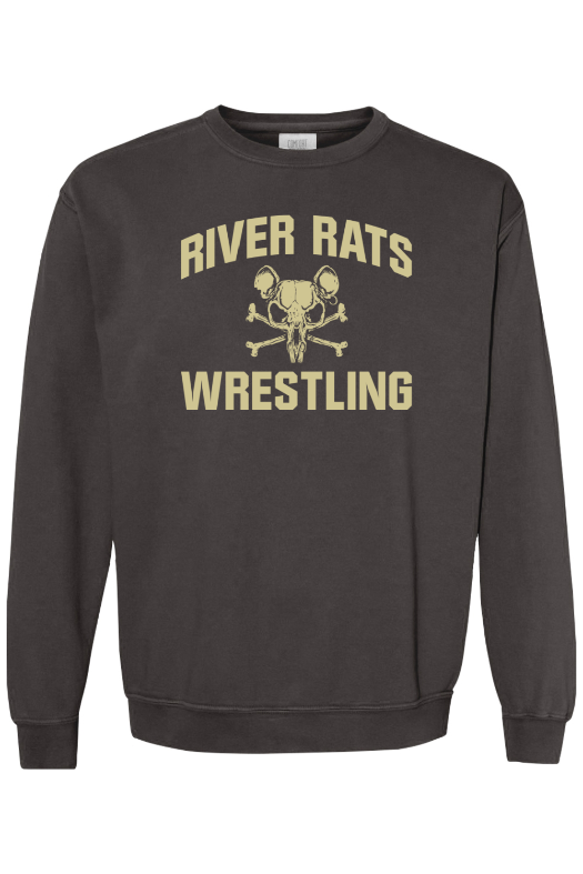 River Rats Wrestling Comfort Colors Garment-Dyed Sweatshirt