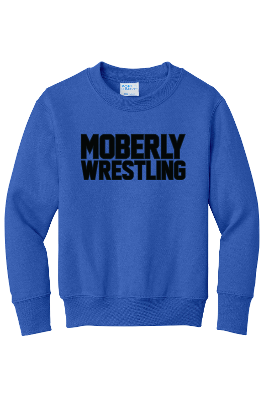 Moberly High School Port & Company - Youth Core Fleece Crewneck Sweatshirt. PC90Y