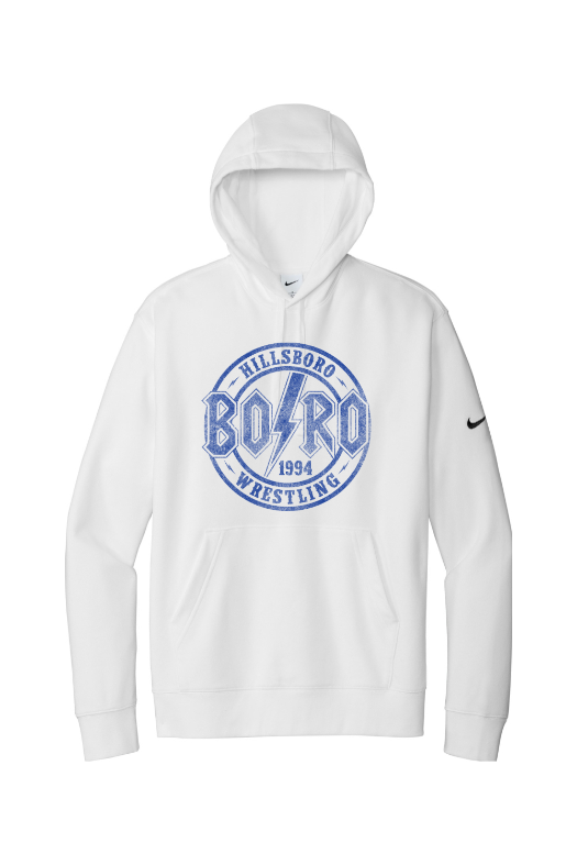 Hillsboro HS Wrestling Nike Club Fleece Sleeve Swoosh Pullover Hoodie NKDR1499