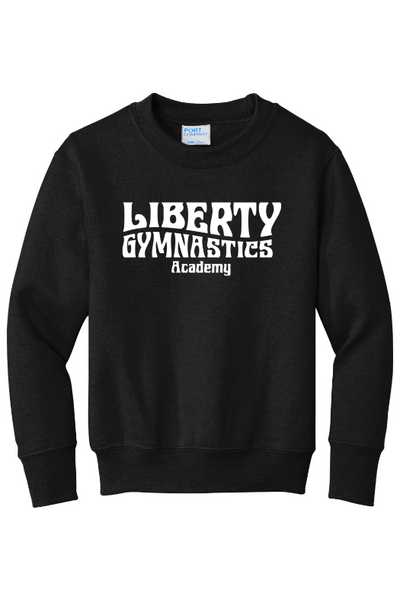 Liberty Gymnastic Academy Port & Company - Youth Core Fleece Crewneck Sweatshirt. PC90Y