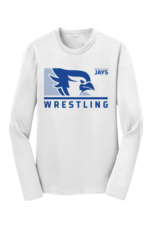 West Platte Wrestling Sport-Tek Youth Long Sleeve PosiCharge Competitor Tee. YST350LS