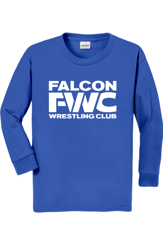 Falcon Wrestling Club Gildan Heavy Cotton Youth Long Sleeve T-Shirt - 5400B