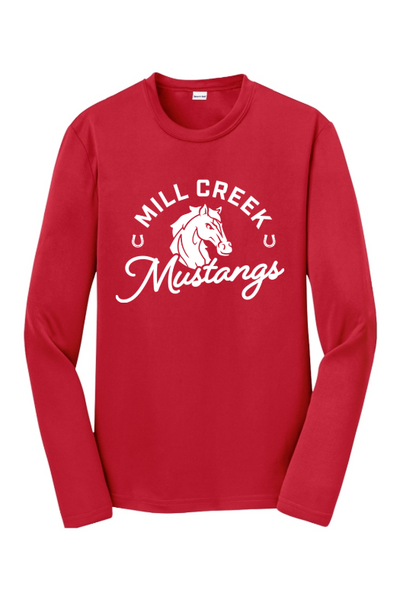 Mill Creek Elementary Sport-Tek Youth Long Sleeve PosiCharge Competitor Tee. YST350LS