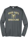 River Rats Wrestling Sport-Tek Long Sleeve PosiCharge Competitor Tee. ST350LS