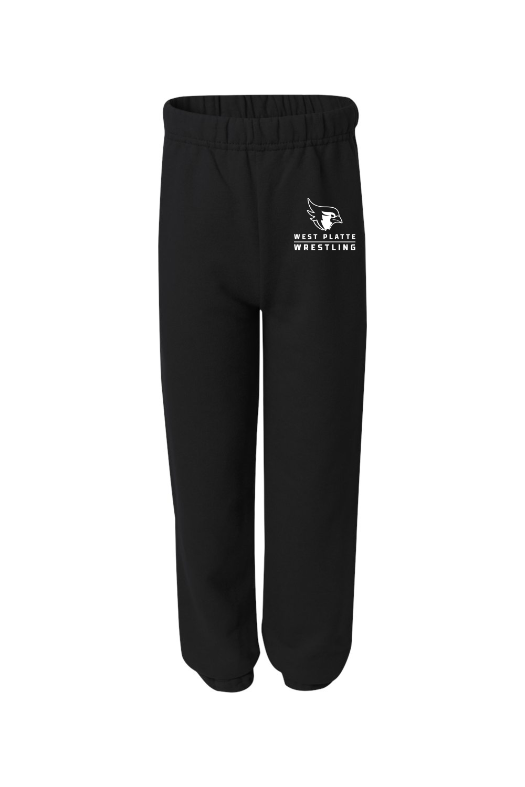 West Platte Wrestling Jerzees NuBlend Youth Sweatpants - 973BR