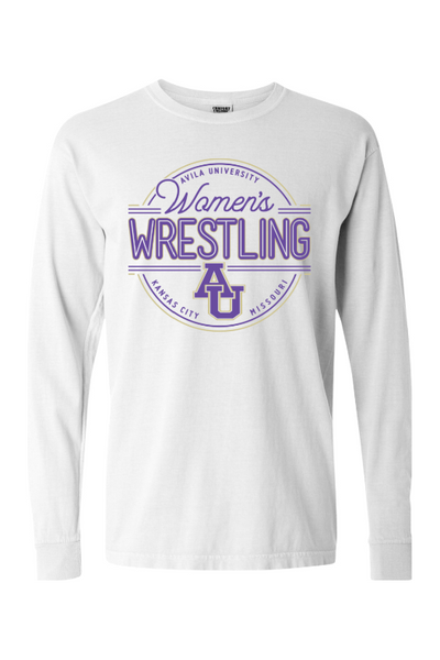 Avila - Women's Wrestling Comfort Colors - Garment-Dyed Heavyweight Long Sleeve T-Shirt - 6014