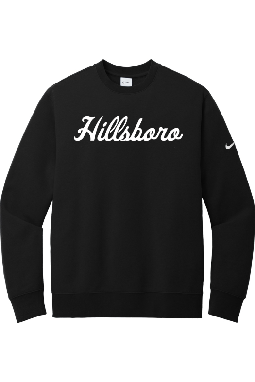Hillsboro HS Wrestling Nike Club Fleece Sleeve Swoosh Crew NKFD9863