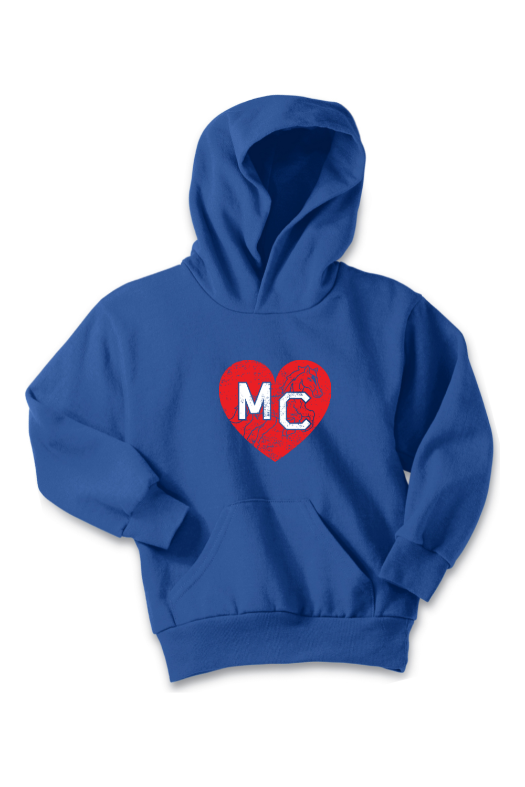 Mill Creek Elementary Port & Company - Youth Core Fleece Pullover Hooded Sweatshirt. PC90YH