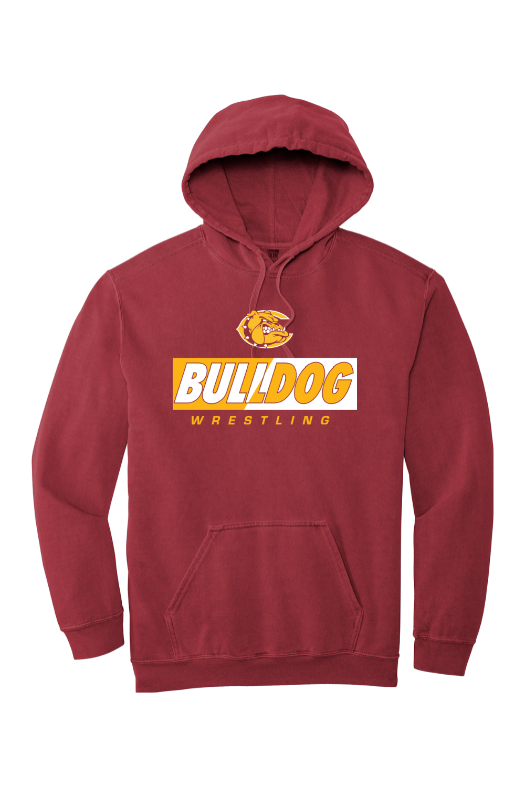 West Allis Central Wrestling Comfort Colors Garment-Dyed Hooded Sweatshirt