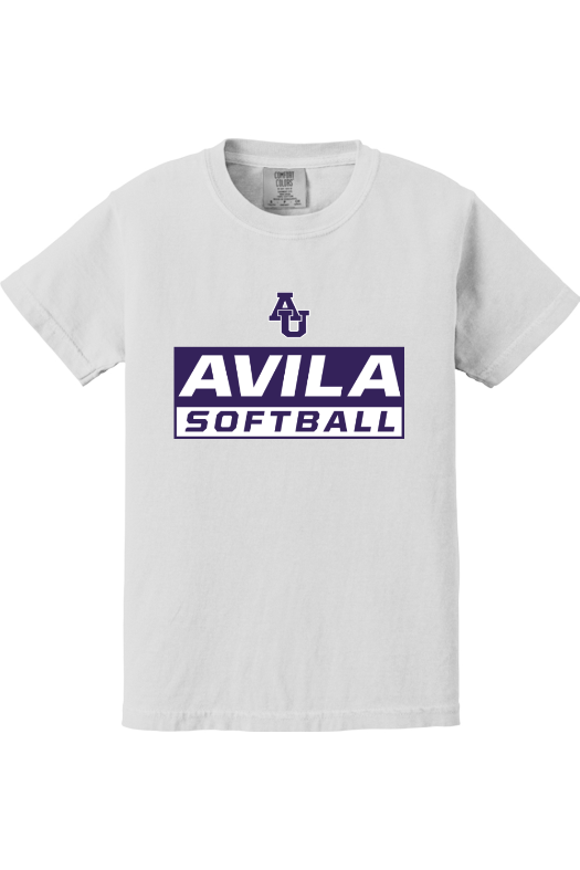 Avila Softball Comfort Colors Garment-Dyed Youth Heavyweight T-Shirt