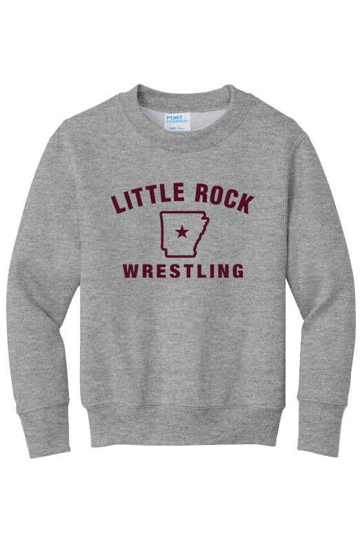 University of Arkansas at Little Rock - Wrestling Port & Company - Youth Core Fleece Crewneck Sweatshirt. PC90Y