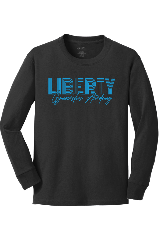 Liberty Gymnastic Academy Port & Company Youth Long Sleeve Core Cotton Tee. PC54YLS