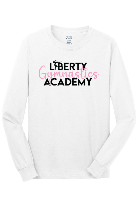 Liberty Gymnastic Academy Port & Company - Long Sleeve Core Cotton Tee. PC54LS