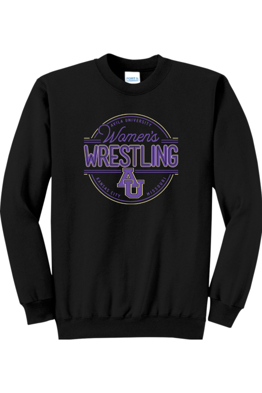 Avila - Women's Wrestling Port & Company - Core Fleece Crewneck Sweatshirt. PC78