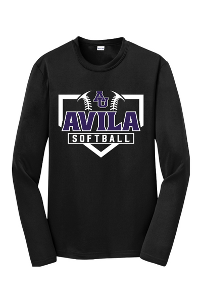 Avila Softball Sport-Tek Youth Long Sleeve PosiCharge Competitor Tee. YST350LS